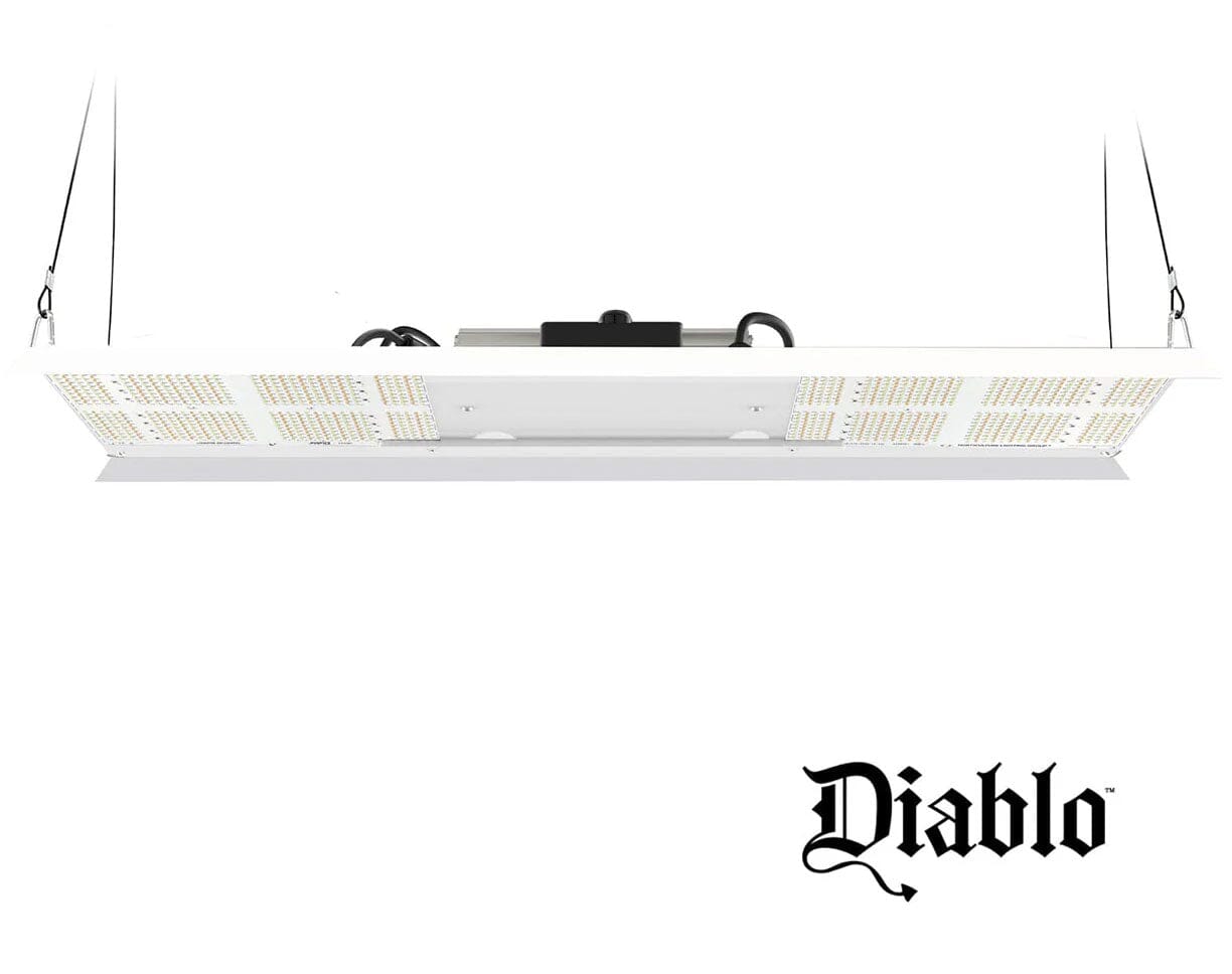 HLG 350 Diablo LED grow light with 'Diablo' branding on a white background
