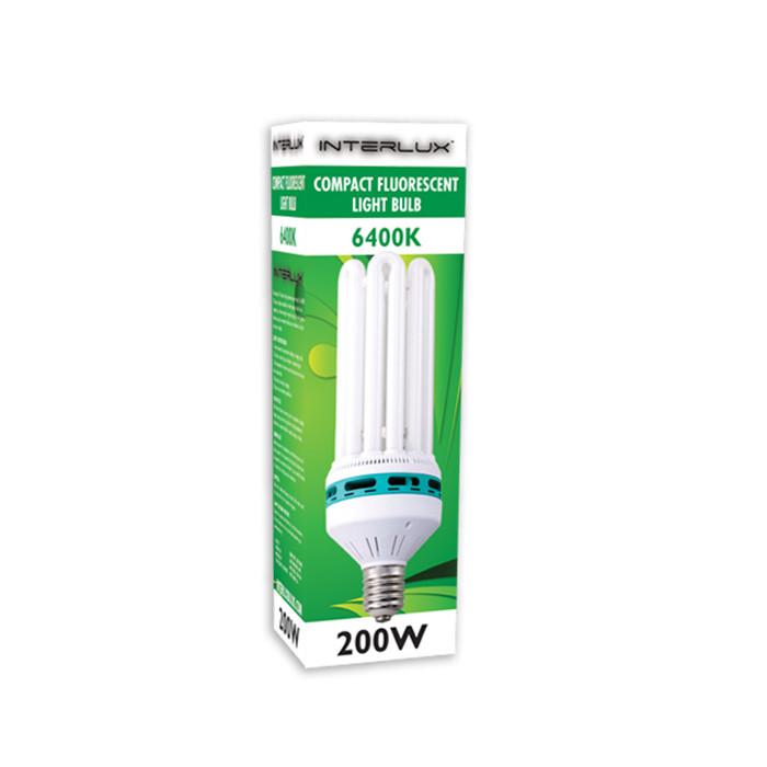 Interlux 200 Watt CFL Bulb (6400K Cool White) Fluorescent Light Grow Light Central