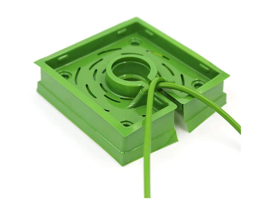 FloraFlex 6-Inch Single Use FloraCap with dual tubing connected for precise irrigation flow control.