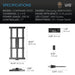 Technical specs and dimensions of the IONFRAME EVO3 LED grow light with Samsung LM301H EVO diodes.