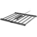 AC Infinity Ionframe EVO8 LED grow light with central driver and built-in digital controller on a sturdy metal frame.