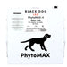 Back panel label on PhytoMAX-4 2S grow light showing product model, power rating, and safety info.