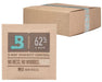 Boveda 62% RH 4g humidity control pack and shipping box shown for bud freshness with mess-free storage.