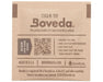 Back of Boveda 62% 4g humidity pack with QR code, usage instructions, and warning not to cut or eat the packet.