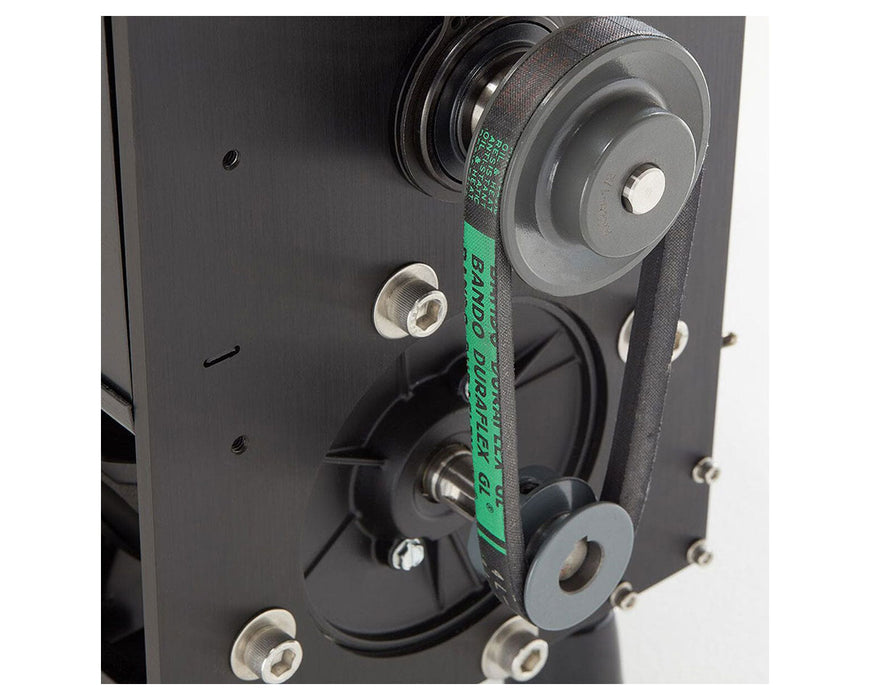 Zoomed-in image of the internal pulley and belt system, showcasing CenturionPro’s industrial-grade build quality.