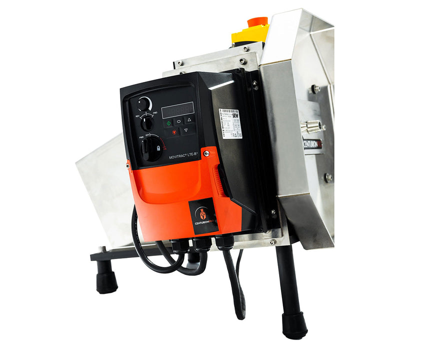 Back angle of the CenturionPro HP Mini Bucker showing full motor housing and cable management.