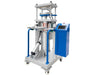 Dulytek Elite DE40K 20-Ton Hybrid Rosin Press with dual heat plates, touchscreen control, and sturdy mobile frame.