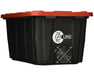 EZ Cure tote with side-mounted fan for adjustable airflow, ideal for automated drying and curing.