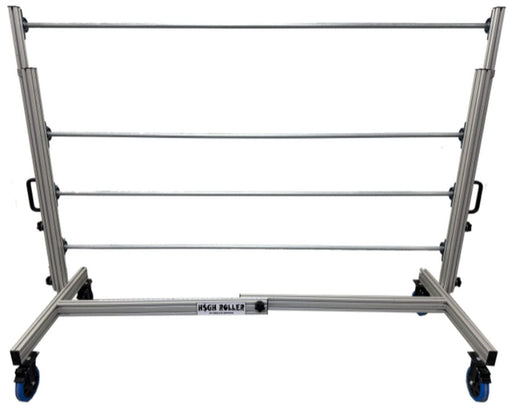 EZ Trim High Roller 6ft frame without netting, highlighting four crossbars for multi-height trellis net application.