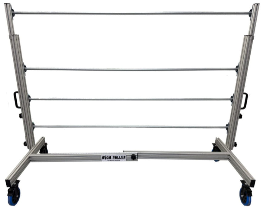 EZ Trim High Roller 6ft frame without netting, highlighting four crossbars for multi-height trellis net application.