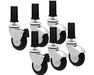 Fast Fit Heavy Duty Caster Wheels Fast Fit Caster Wheels - 6 pc 