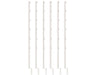 Set of six white Fast Fit trellis support poles with hooks, designed to securely hold trellis netting for plant support in a grow environment.