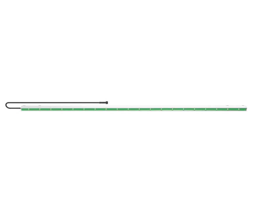 Side view of the Predator LED Bar with its evenly spaced green LEDs and full-length design.