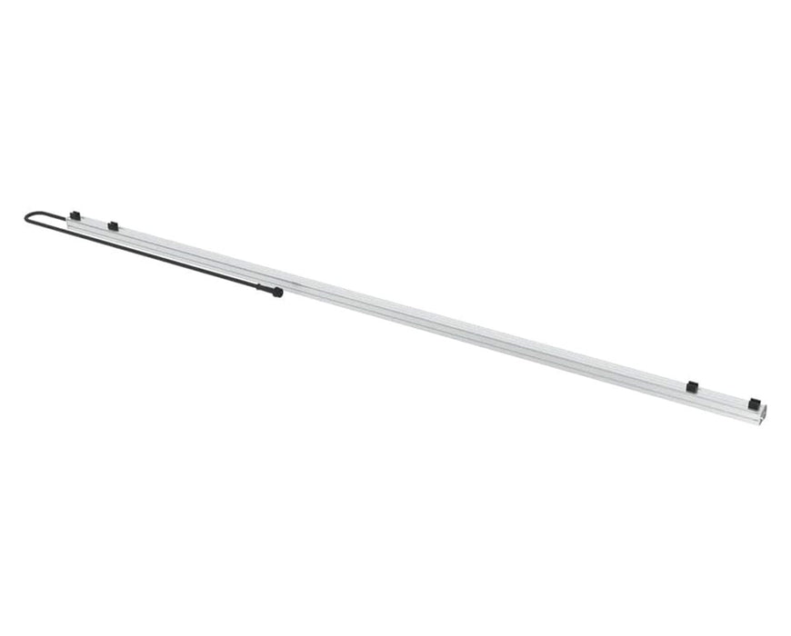 Rear perspective showing the Predator bar’s mounting hardware and power cable layout.