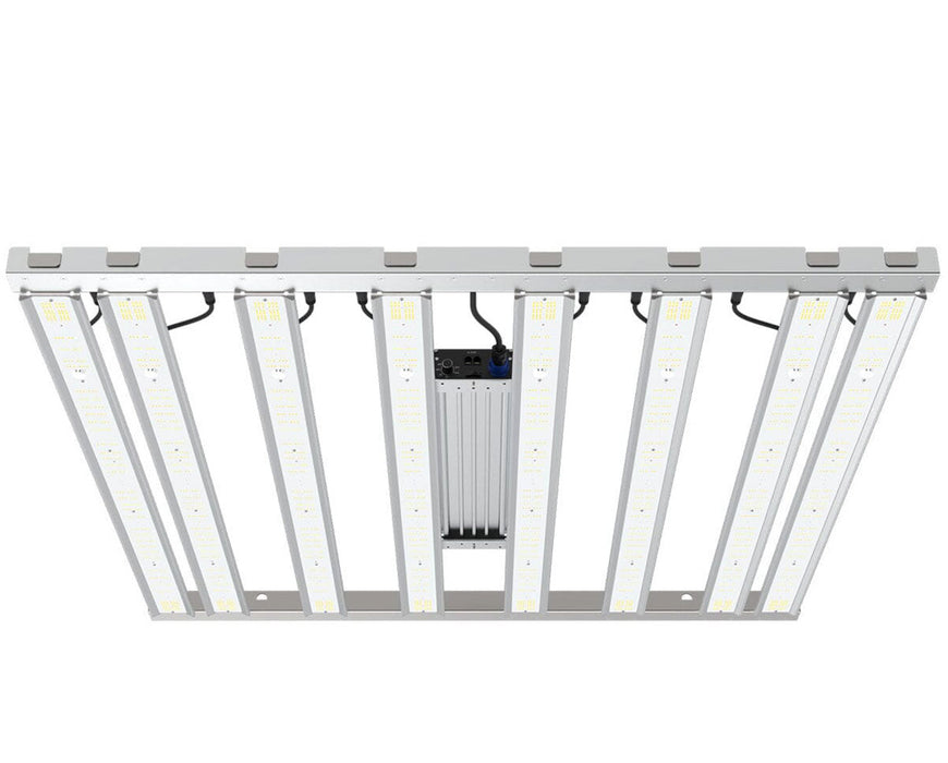 Bottom-up view of the Tarantula Tent Ultimate LED Grow Light, focusing on diode density and central driver placement.