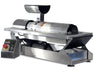 GreenBroz G-Lite tabletop grinder and destemmer with control panel for speed adjustment and emergency stop.