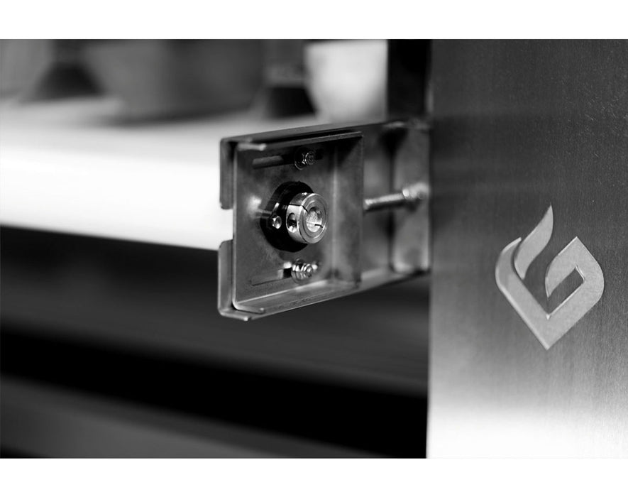 Close-up of control panel and GreenBroz logo on the side of the Precision Bud Sorter machine.