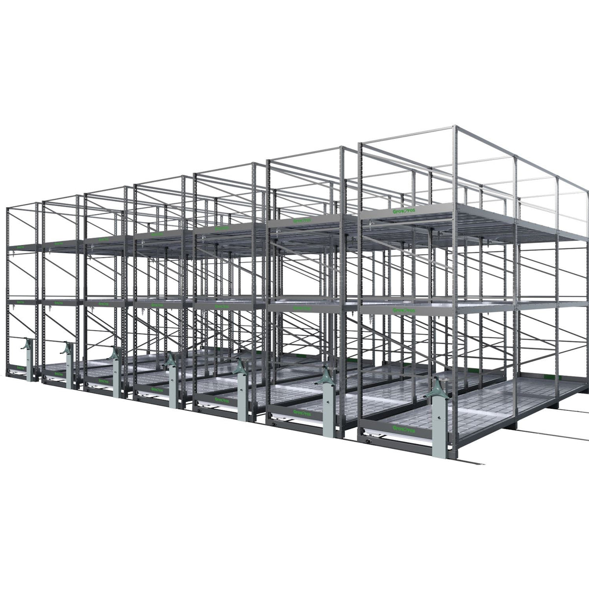 GrowPros 3-Tier Rolling Rack System — Grow Light Central