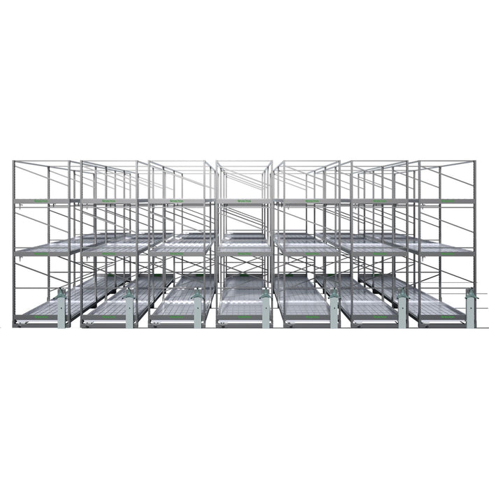 Rooling Produce Racks GrowPros 3-Tier Rolling Rack System — Grow Light Central