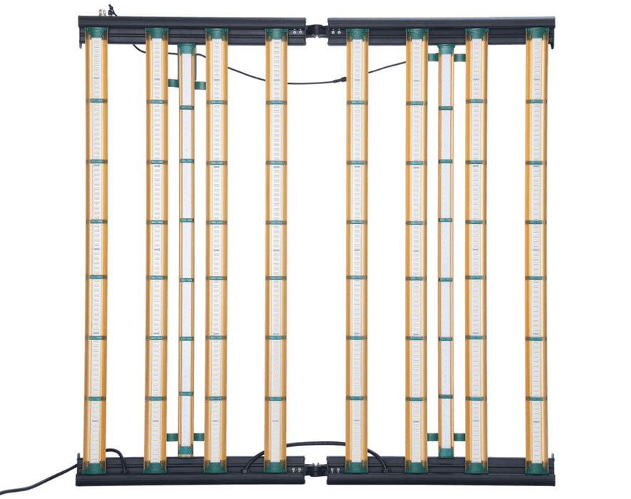 Overhead view of the complete ROI-E720 system with UV-R bars integrated among the main LED bars.