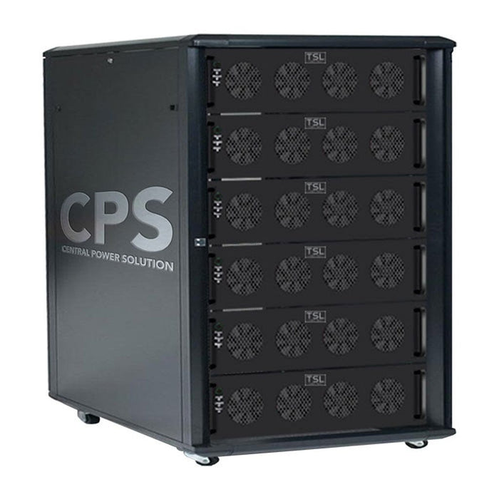 Growers Choice CPS Series central power solution unit featuring multiple cooling fans and labeled front panel on wheeled base.