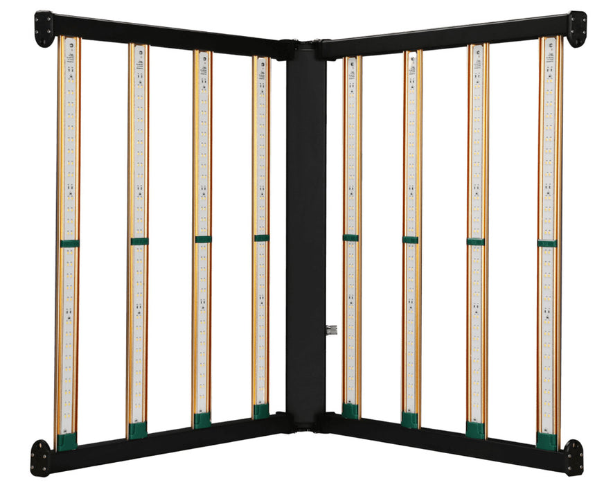 Grower’s Choice ROI-E200 LED grow light unfolded, showing full spectrum bar layout for optimal veg growth coverage.