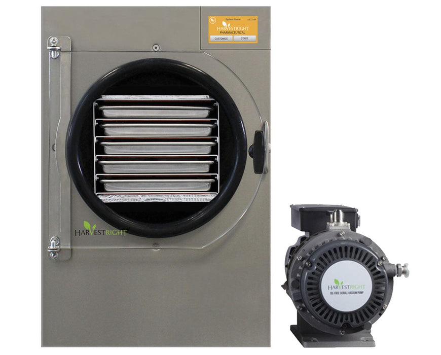Image of the Harvest Right Small Pharmaceutical Pro Freeze Dryer with Oil-Free Pump.
