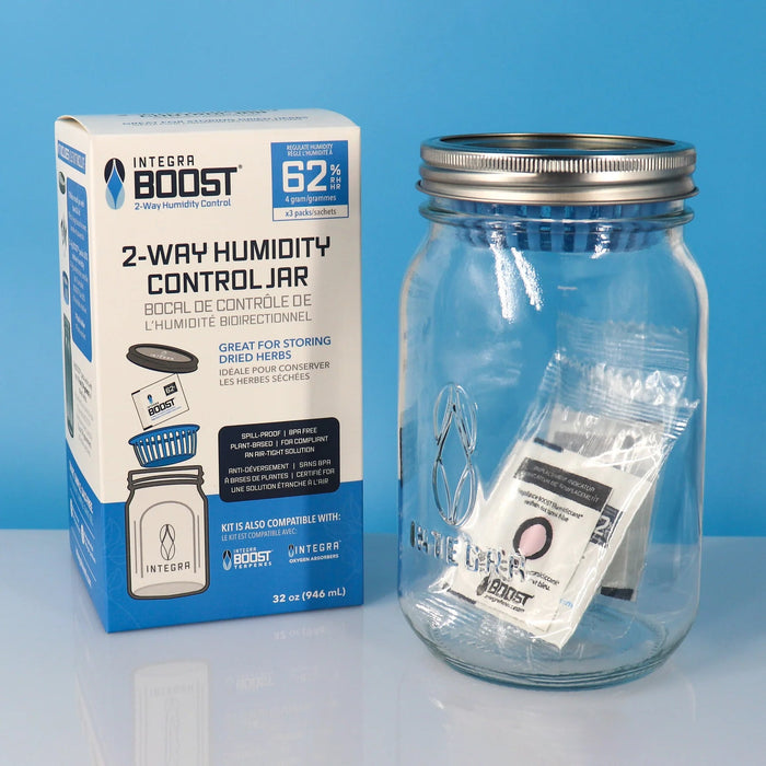 Integra Integra Humidity Control Jar w/ Basket - Incl. 3 Boost Packs (4g 62 RH) - EACH Integra 