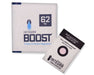 Integra BOOST 8g 62% RH humidity regulator with replacement indicator card for freshness.