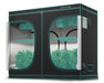 Mars Hydro 8x4 grow tent fully set up with plants, LED grow lights, and ventilation system for indoor cultivation.