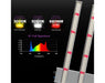 Spectrum graphic showing EZ-8 V1 full spectrum with 3000K warm white, 5000K white, and 660nm deep red light, along with a spectral distribution chart.