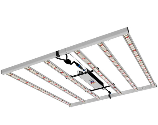 Medic Grow Fold-650 LED Grow Light fully unfolded, ready for commercial indoor grow setups.