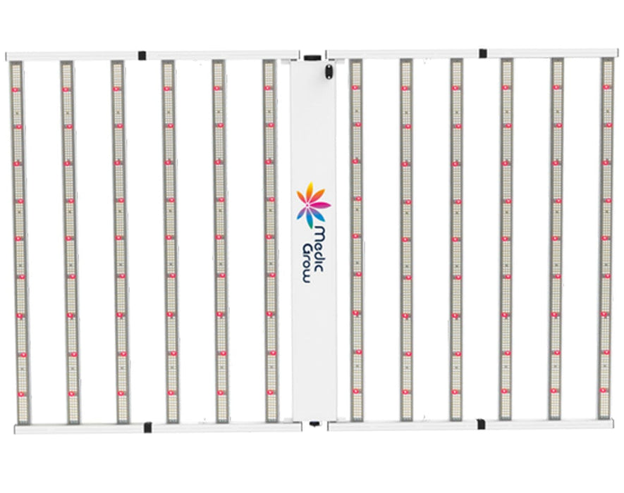 Image of the full Medic Grow Neo-780/1000 Smart Adjustable Spectrum LED Grow Lights 780/1000w for Veg and Flower on a white background.