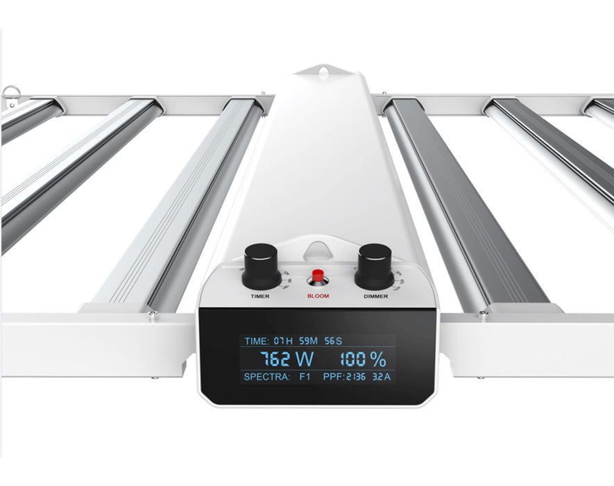 Close-up of Smart-8 RJ ports and power connector on light's side panel.