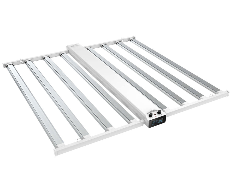 Smart-8 folded with LED bars stacked compactly for storage or transport.