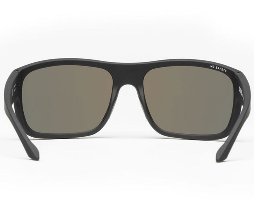 Front-facing view of Method Seven Citadel FX2 sunglasses showing dark lenses and wide frame.