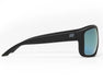Side view of Method Seven Citadel FX2 Matte Black sunglasses featuring the Method Seven logo.