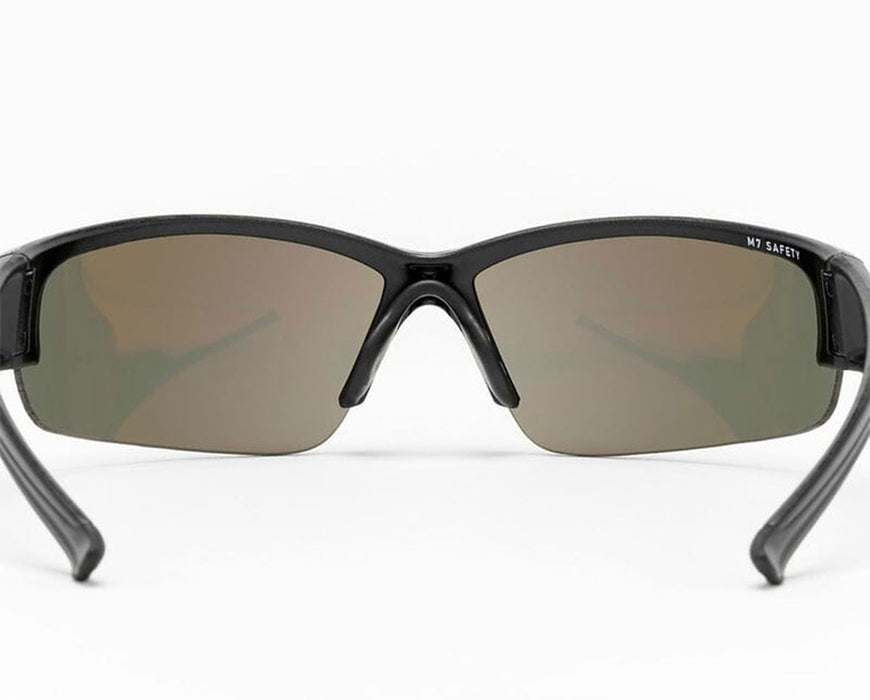 Rear view of Method Seven Cultivator FX2 glasses highlighting the curved nose bridge and full lens coverage.