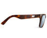 Side profile of Evolution HPS+ Crystal Tortoise glasses showing the brand logo and brown frame detail.