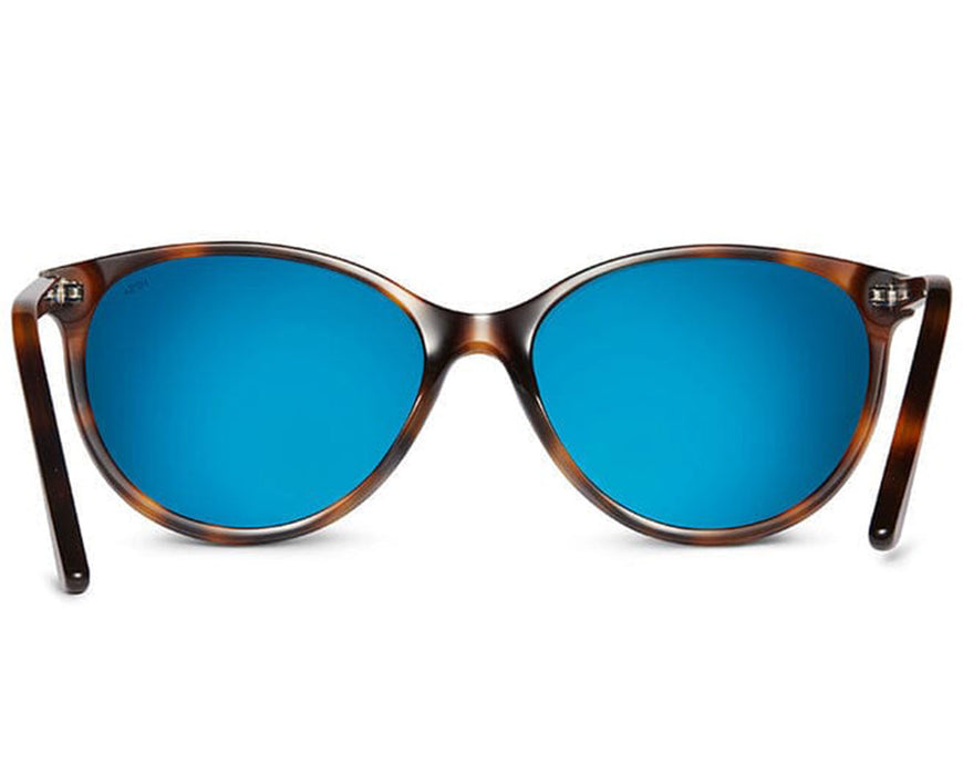 Rear view showing full lens tint and rounded shape of Lennox sunglasses.