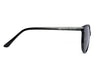 Side view of Method Seven Lennox Sun Polarized sunglasses in black, showing temple arm with logo branding.