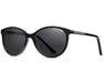Method Seven Lennox Sun Polarized sunglasses in glossy black frame with dark lenses, shown on white background.