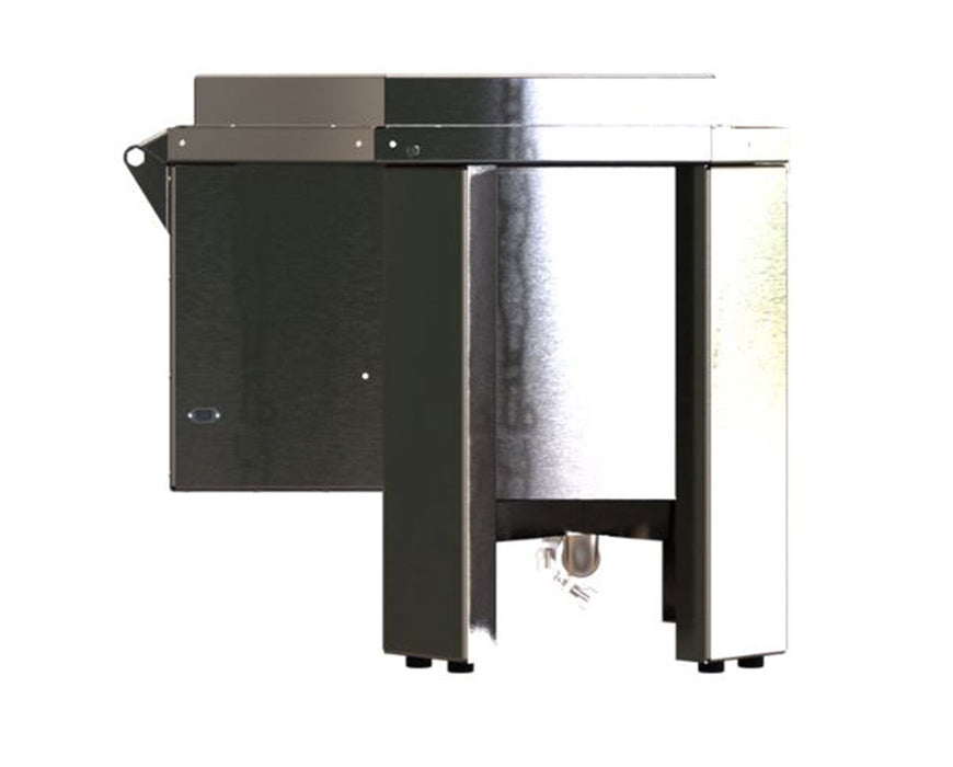 Side profile of the closed NugWasher Mini extraction unit without tank.