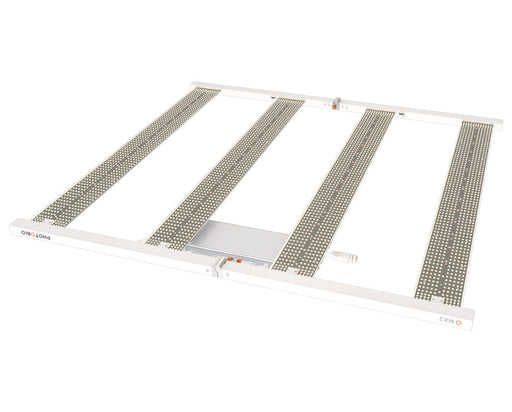 Top view of PHOTOBIO MX2 680W LED grow light showing four-bar LED array and integrated driver.
