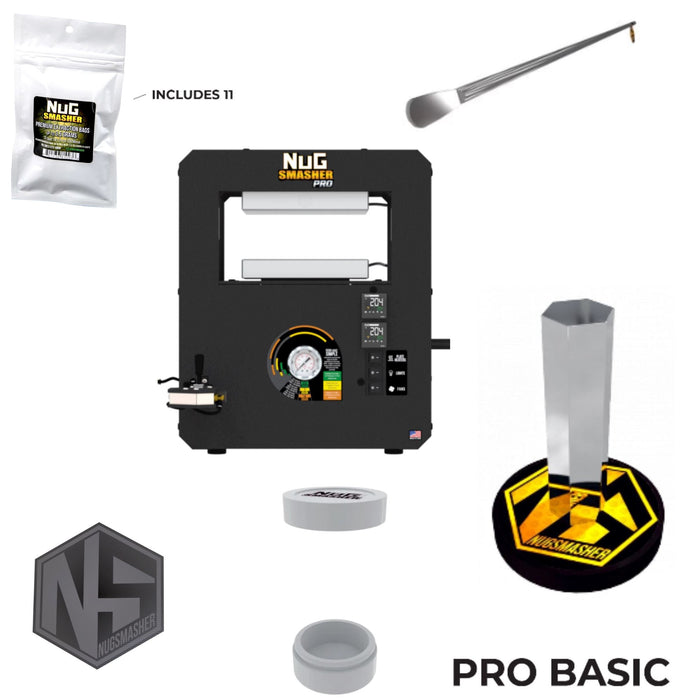 NugSmasher Pro Basic Combo Set (All-In-One Starter Kit) Rosin Press NugSmasher 