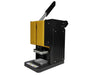 Rosineer PRESSO 1500lbs rosin press in black and yellow with upright manual lever.