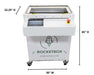 STM Canna RocketBox 2.0 Pre-Roll Machine with touchscreen, emergency stop, and dimensions: 30" W x 22.25" D x 65" H.