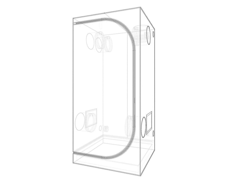 dark room grow tent Secret Jardin Dark Room 90 v3.0, 3' x 3' x 6'