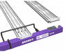 End view of the SL-830 UV/IR grow light showing branded purple frame and bar structure.
