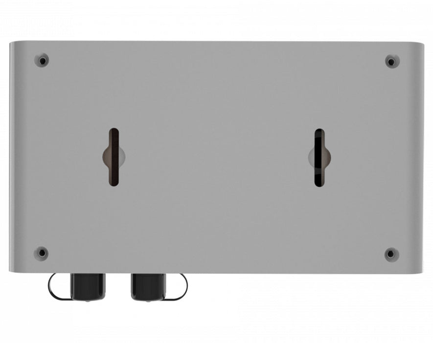 Rear mounting view of the SecretLED Lighting Retro Control unit with keyhole slots for wall installation.